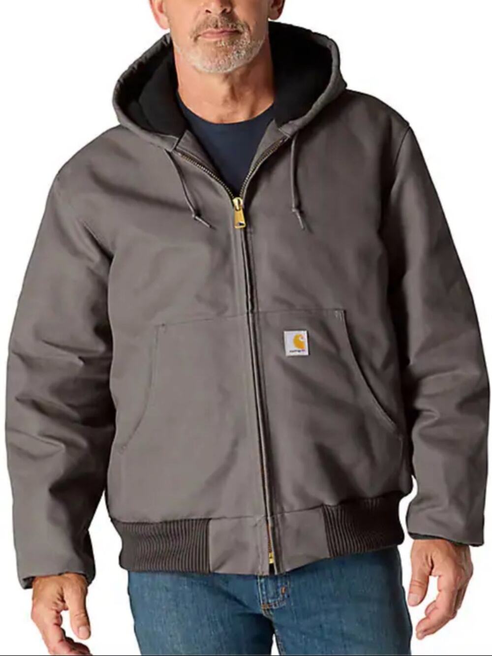 Carhartt Loose-Fit Firm Duck Insulated Flannel-Lined Active Men's Jacket, Small